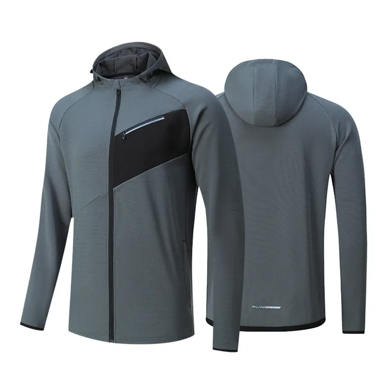 All-Season Stylish Hooded Stand-Collar Windbreaker