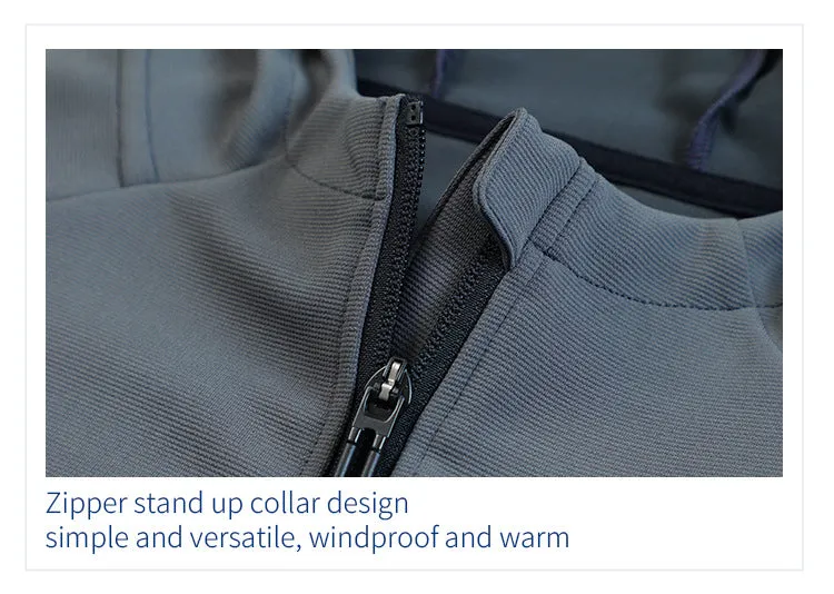 All-Season Stylish Hooded Stand-Collar Windbreaker