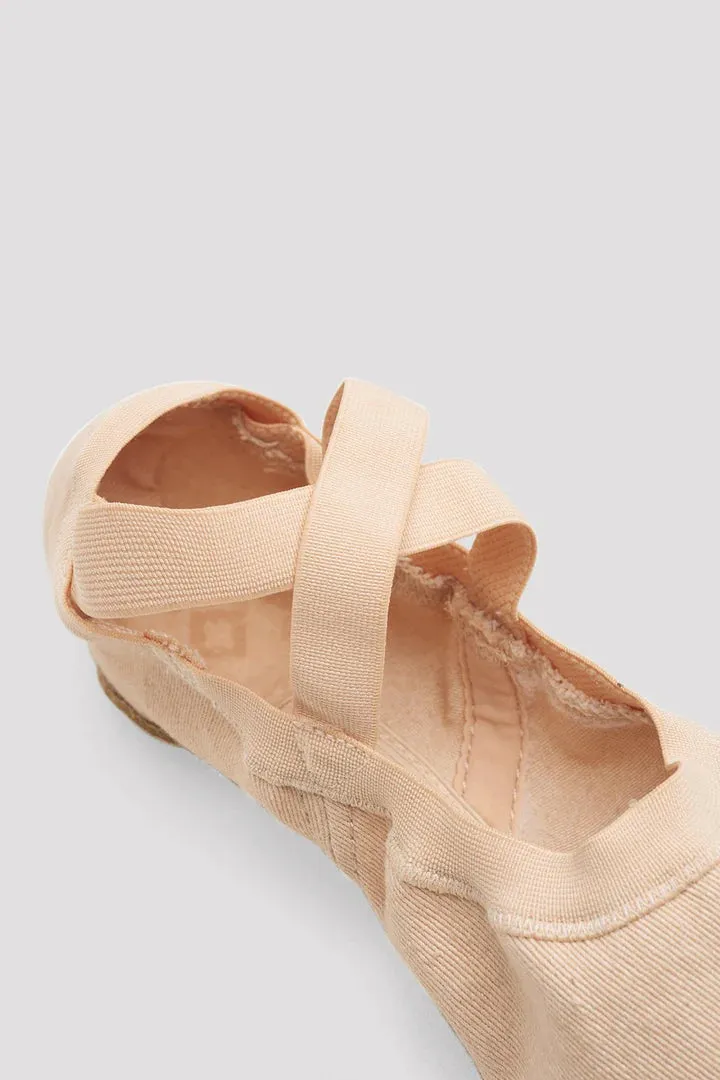 Bloch S0625LSynchrony Stretch Canvas Split-Sole Ballet Shoe - Pink
