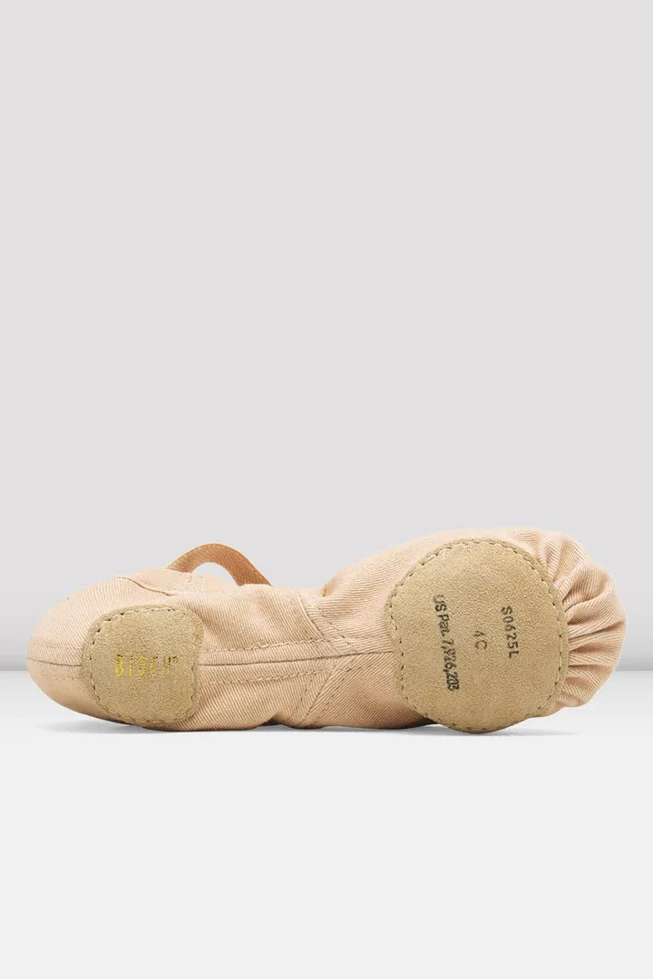 Bloch S0625LSynchrony Stretch Canvas Split-Sole Ballet Shoe - Pink