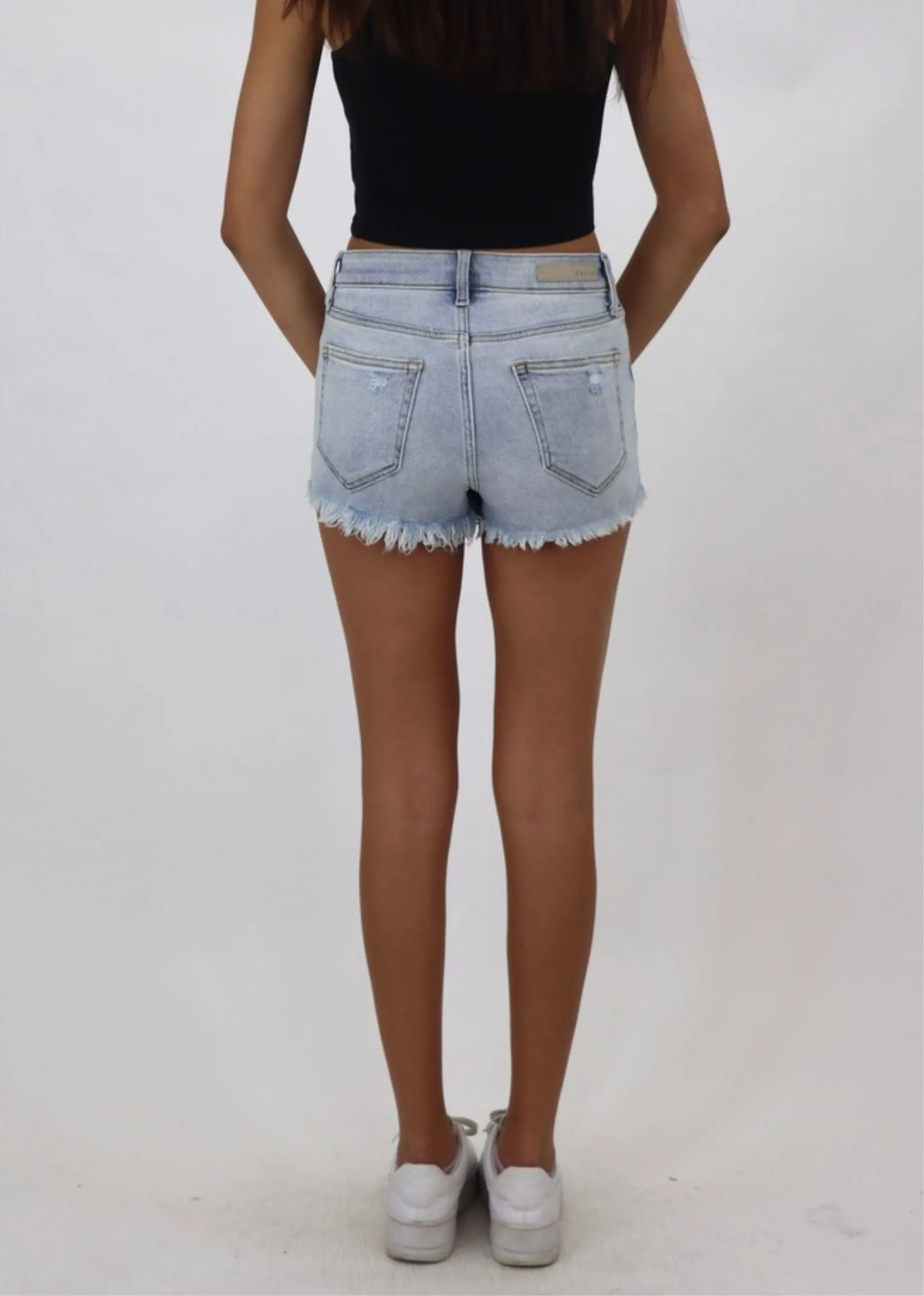 Borderline Denim Shorts ★ Light Wash