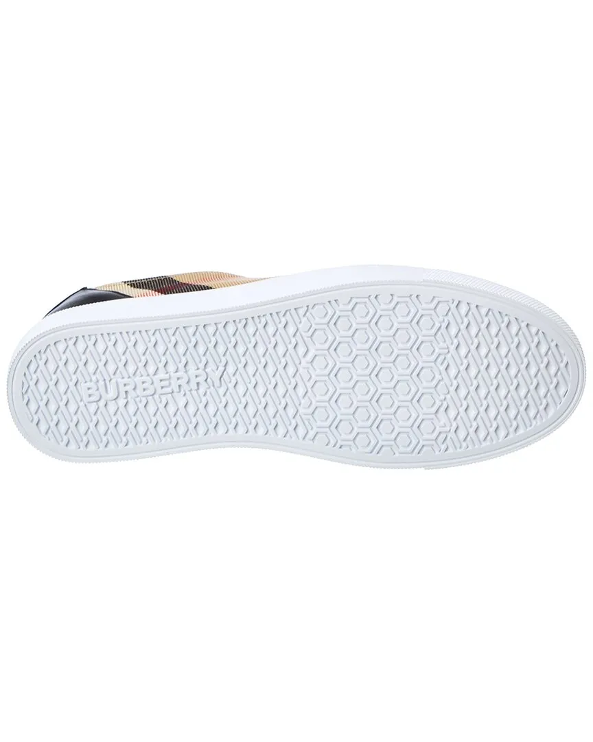 Burberry House Check Canvas & Leather Sneaker