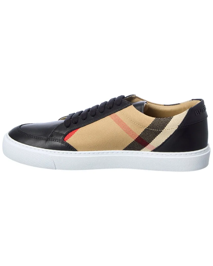 Burberry House Check Canvas & Leather Sneaker