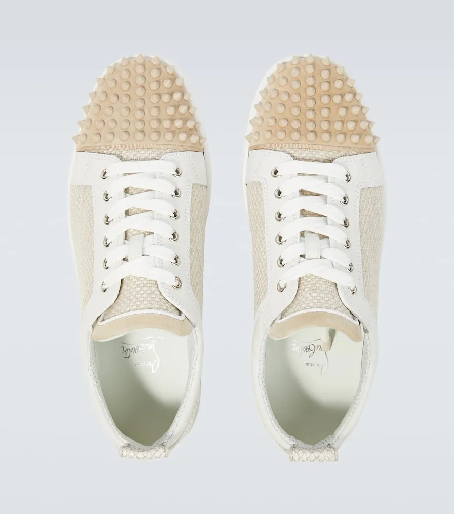 Christian Louboutin Louis Junior Spikes canvas sneakers