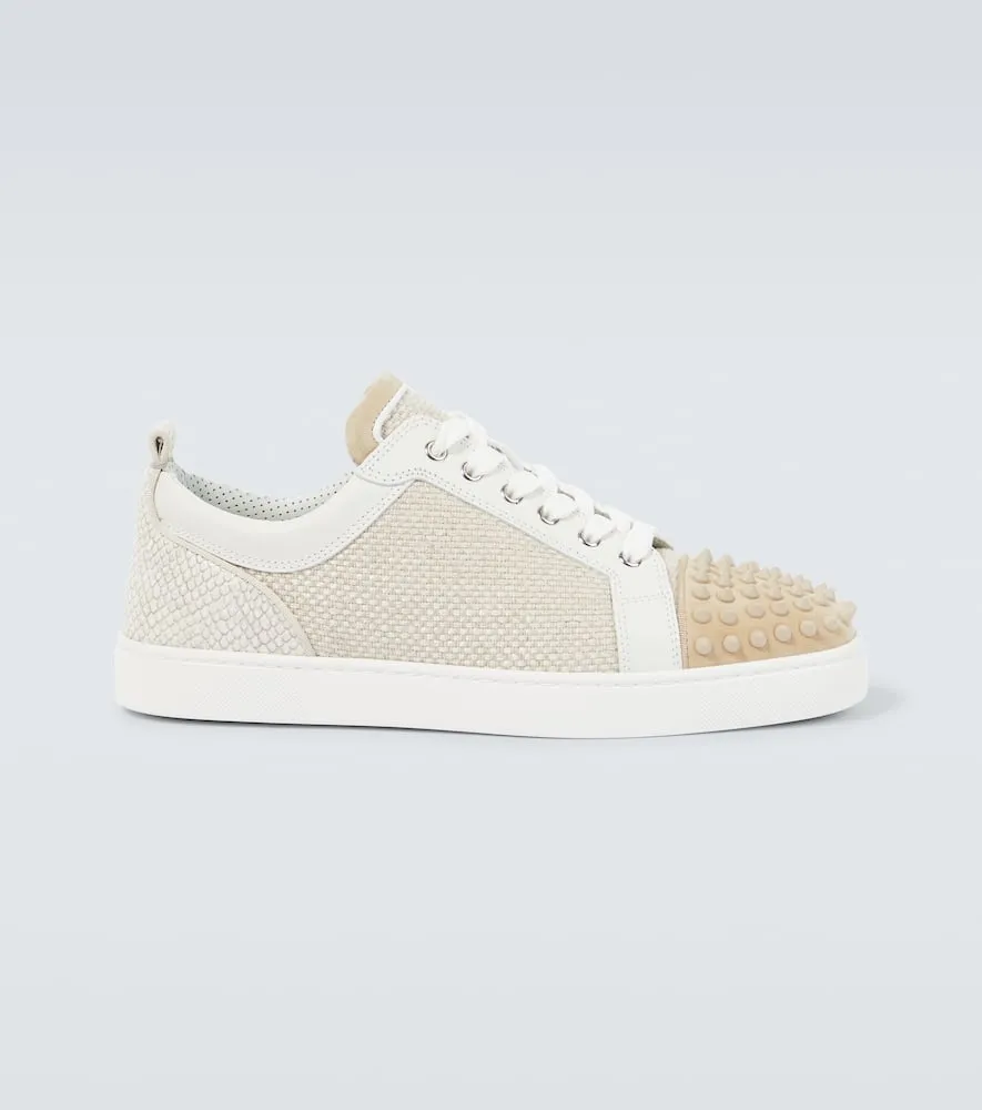 Christian Louboutin Louis Junior Spikes canvas sneakers