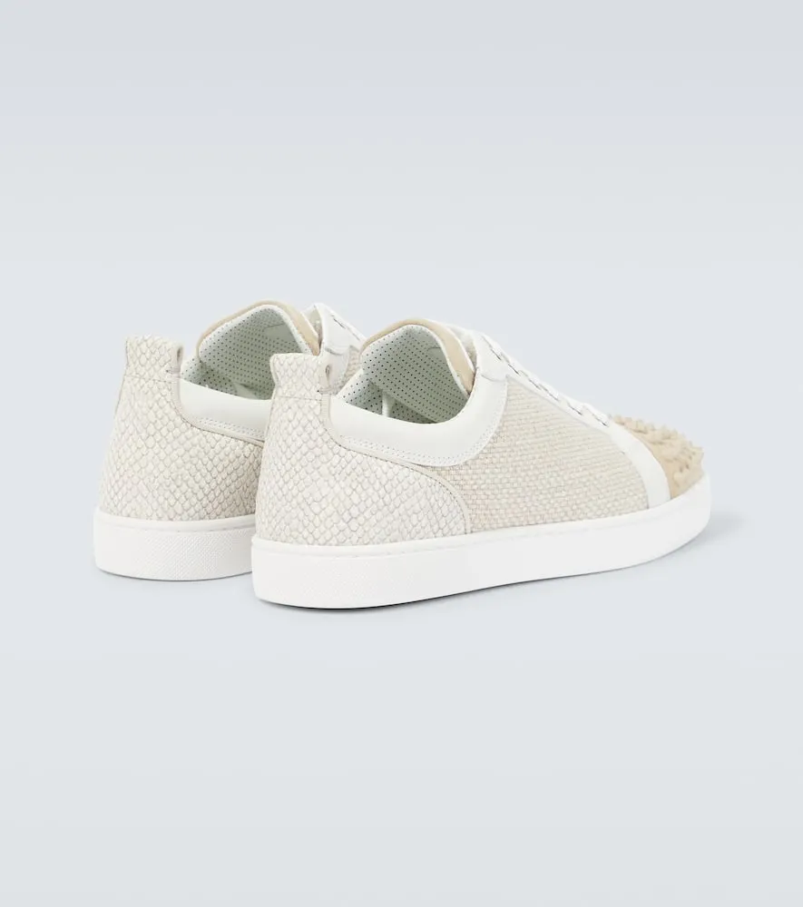 Christian Louboutin Louis Junior Spikes canvas sneakers