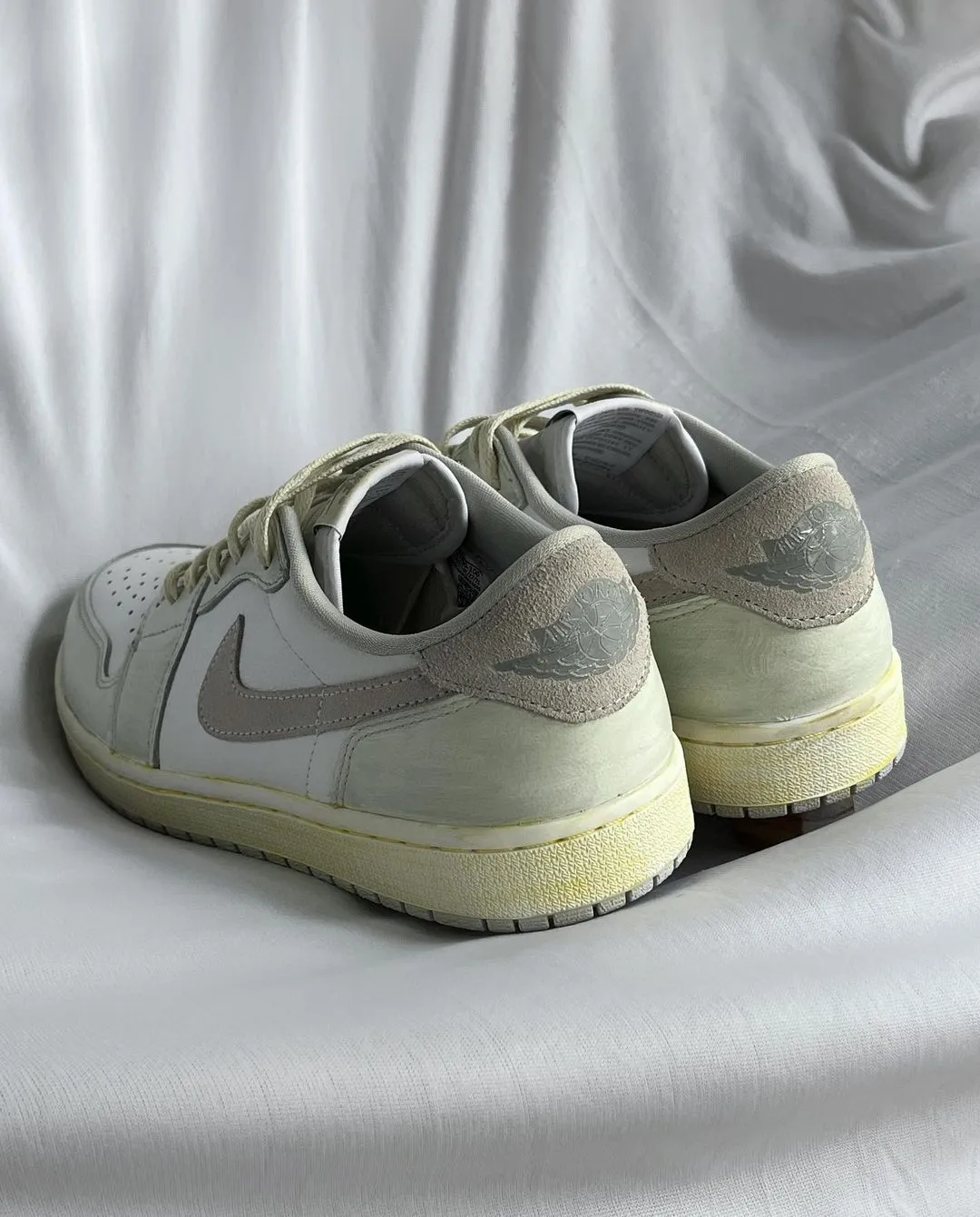 Classical  Light Cyan Gray White Custom Air Force 1