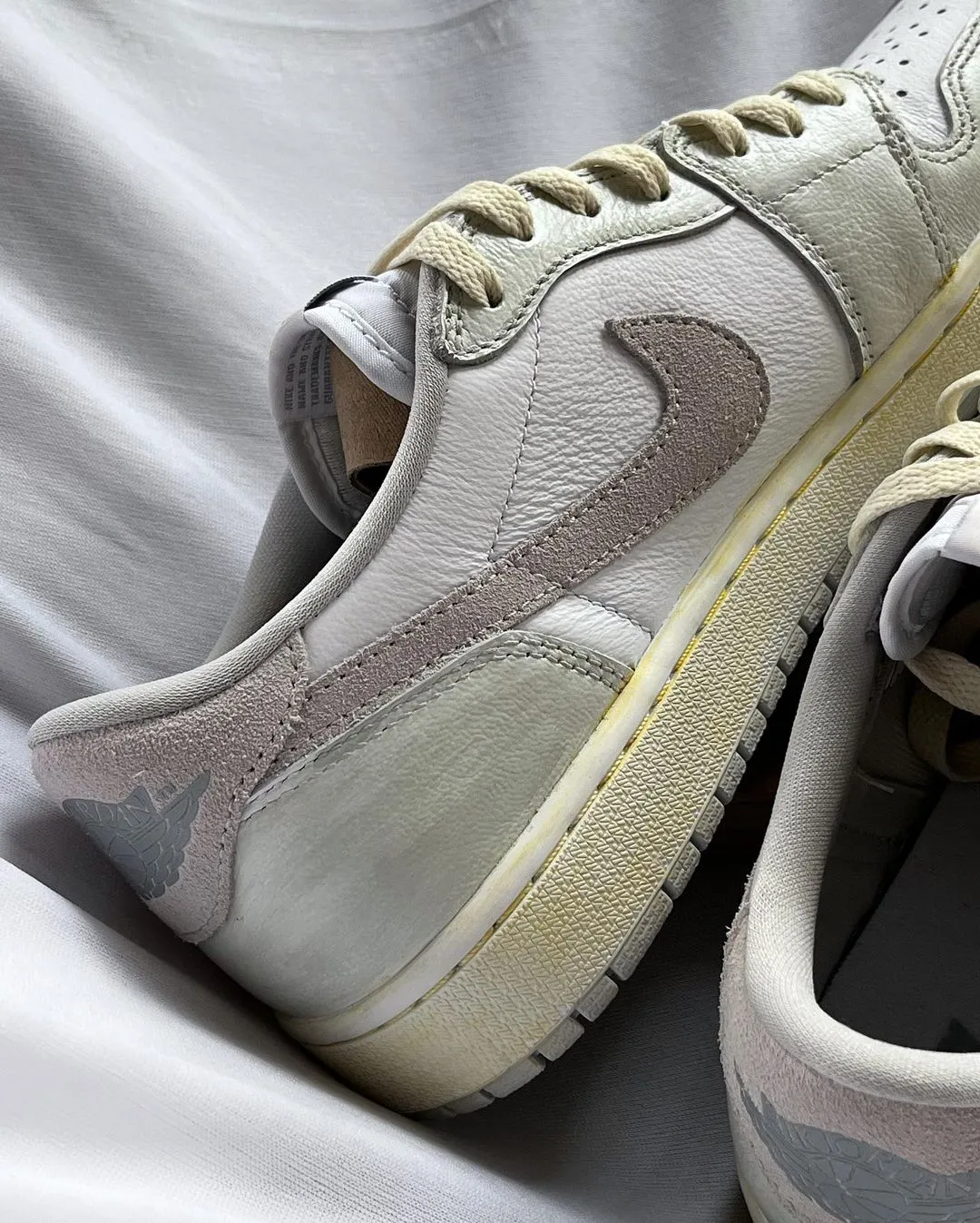 Classical  Light Cyan Gray White Custom Air Force 1