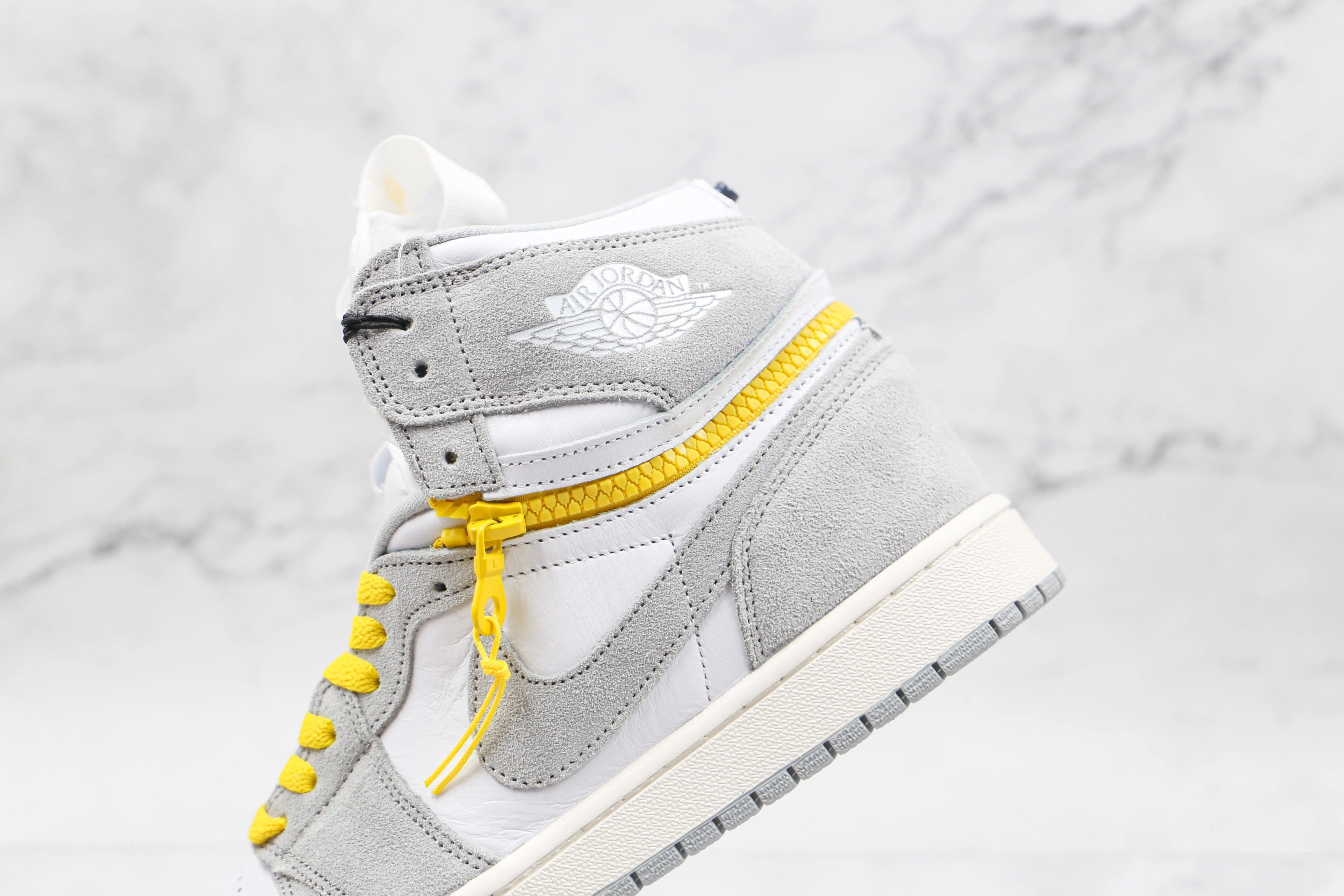 Custom Air Jordan 1 High Switch “Light Smoke Grey” High Q ( Customs And Box ), Jordan 1 Sneakers Active