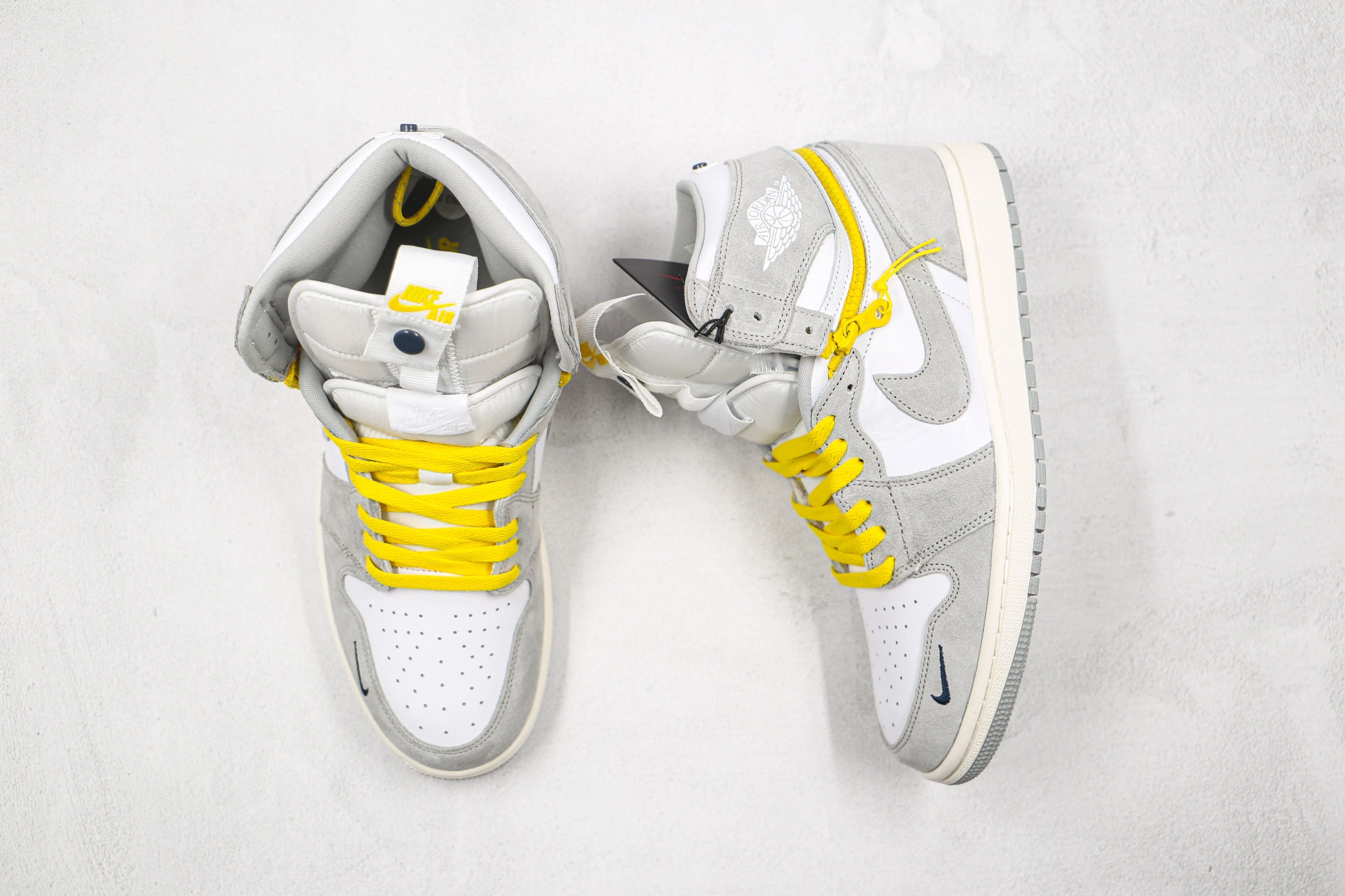 Custom Air Jordan 1 High Switch “Light Smoke Grey” High Q ( Customs And Box ), Jordan 1 Sneakers Active