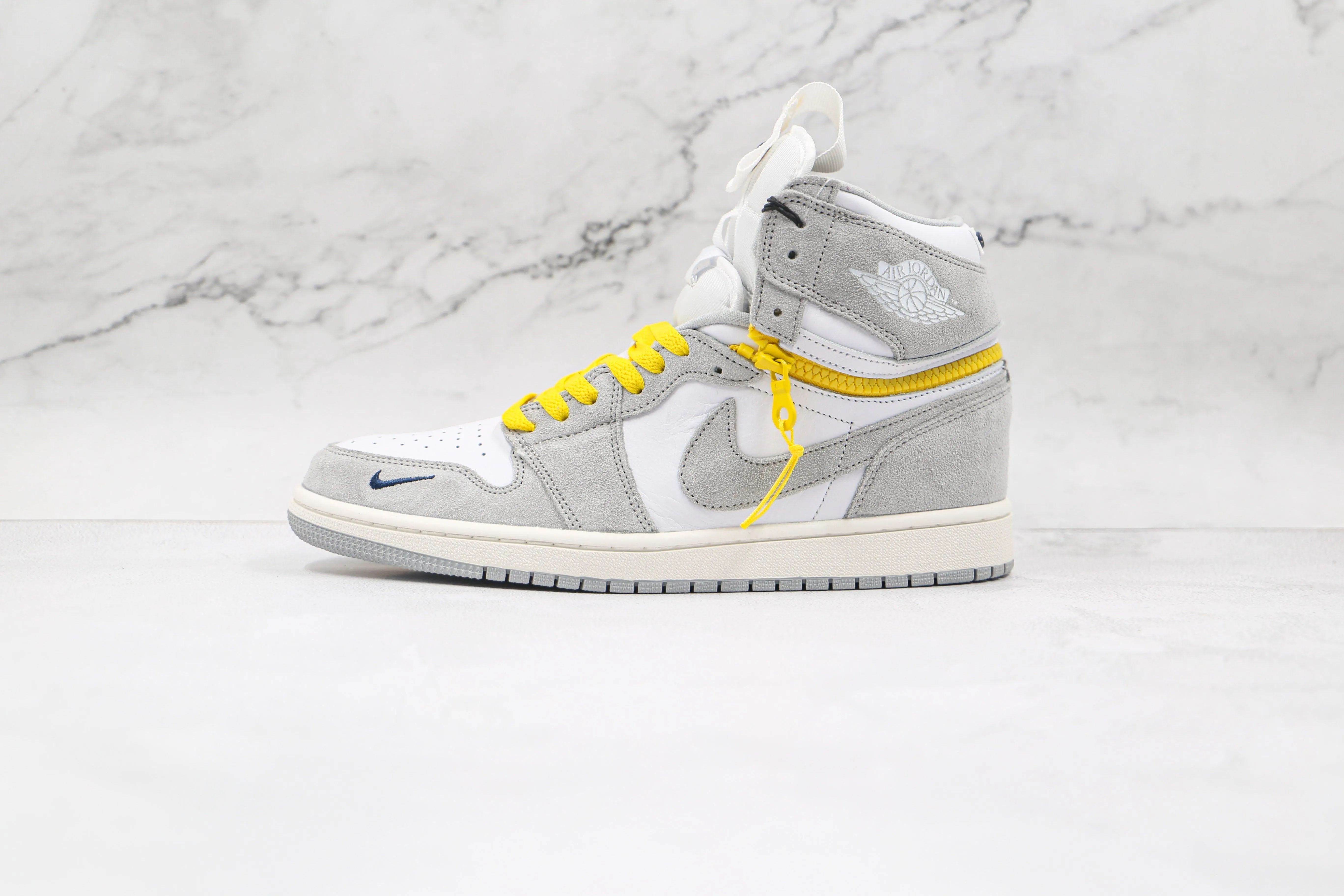 Custom Air Jordan 1 High Switch “Light Smoke Grey” High Q ( Customs And Box ), Jordan 1 Sneakers Active