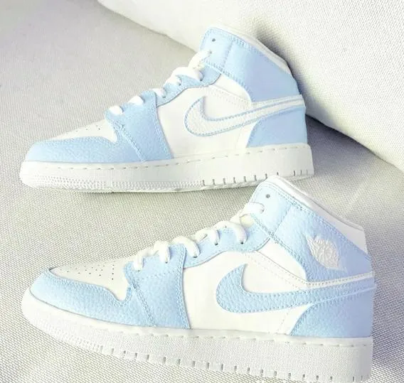 Custom Air Jordan 1 Light Blue High