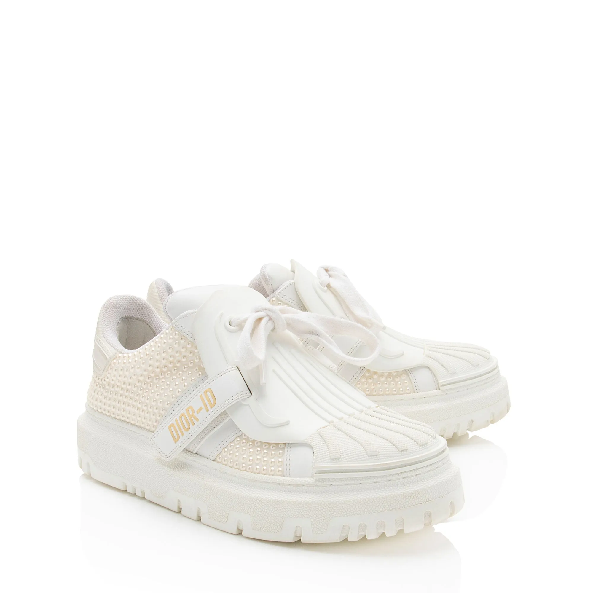 Dior Calfskin Pearl Dior-ID Platform Sneakers - Size 6 / 36 (SHF-SaXXOc)