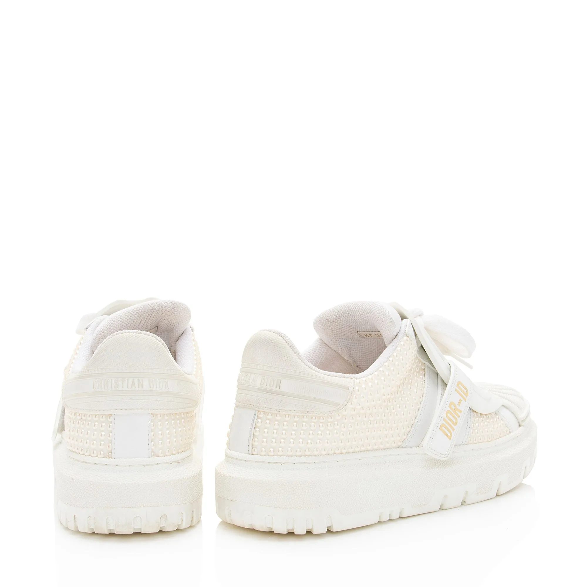 Dior Calfskin Pearl Dior-ID Platform Sneakers - Size 6 / 36 (SHF-SaXXOc)