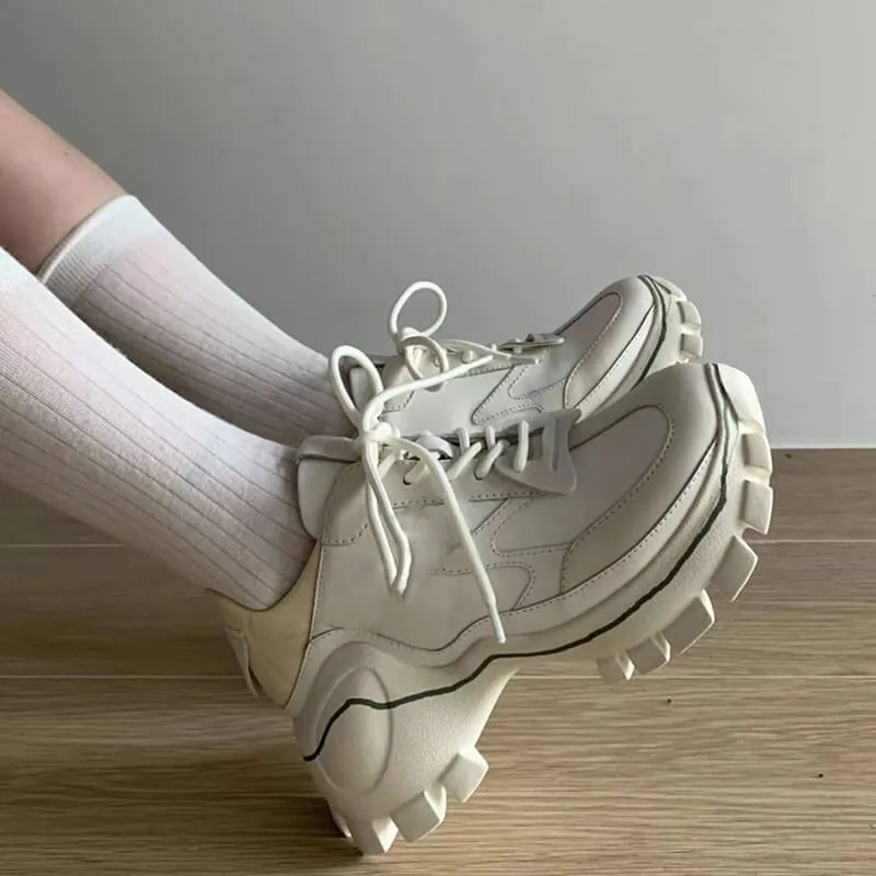 Korean Platform Aesthetic Sneakers