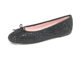 Leather Isabella Glitter black Professional Shoes for Spa, Wellness, Medical - STYLEMONARCHY