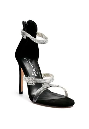 London Rag Ines Bling Strap High Heel Sandals