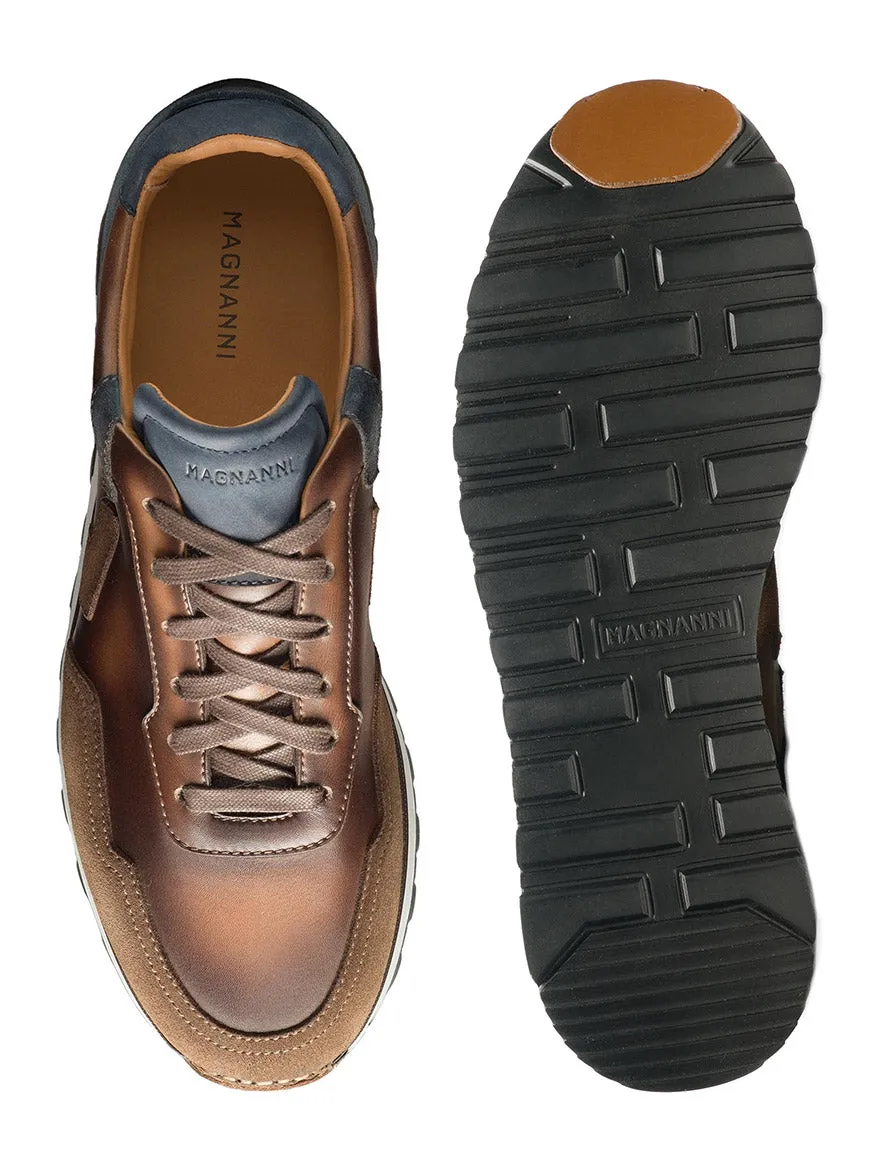 Magnanni Aero in Navy/Brown