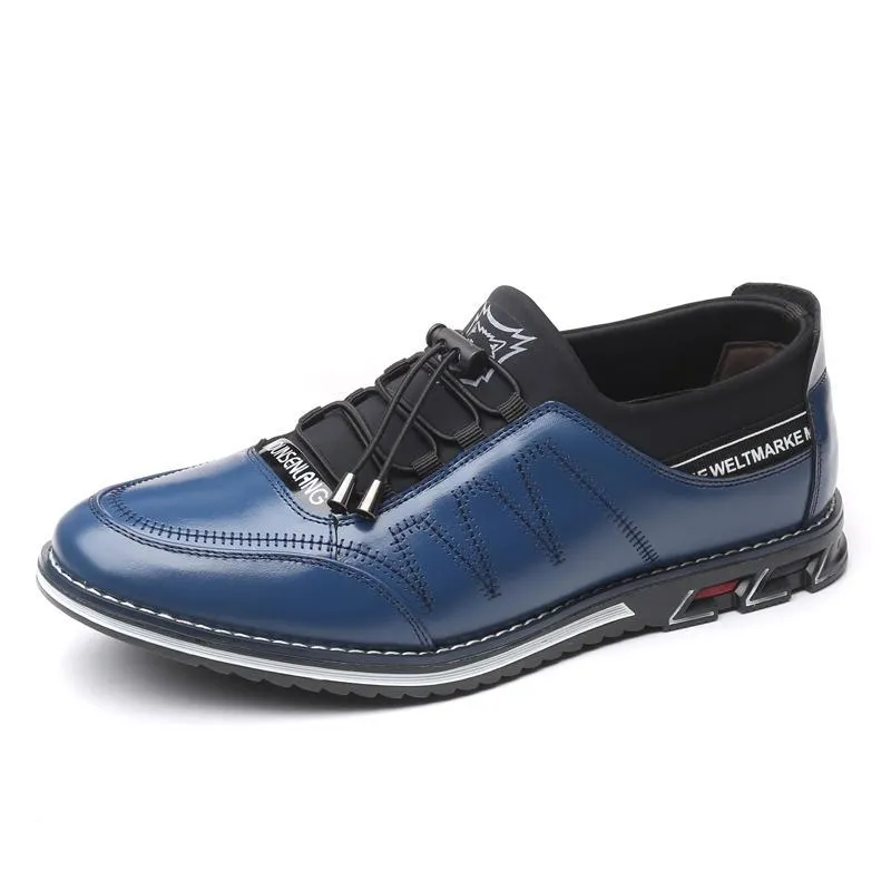 Men's Casual Genuine Leather Breathable Shoes | Plus Size