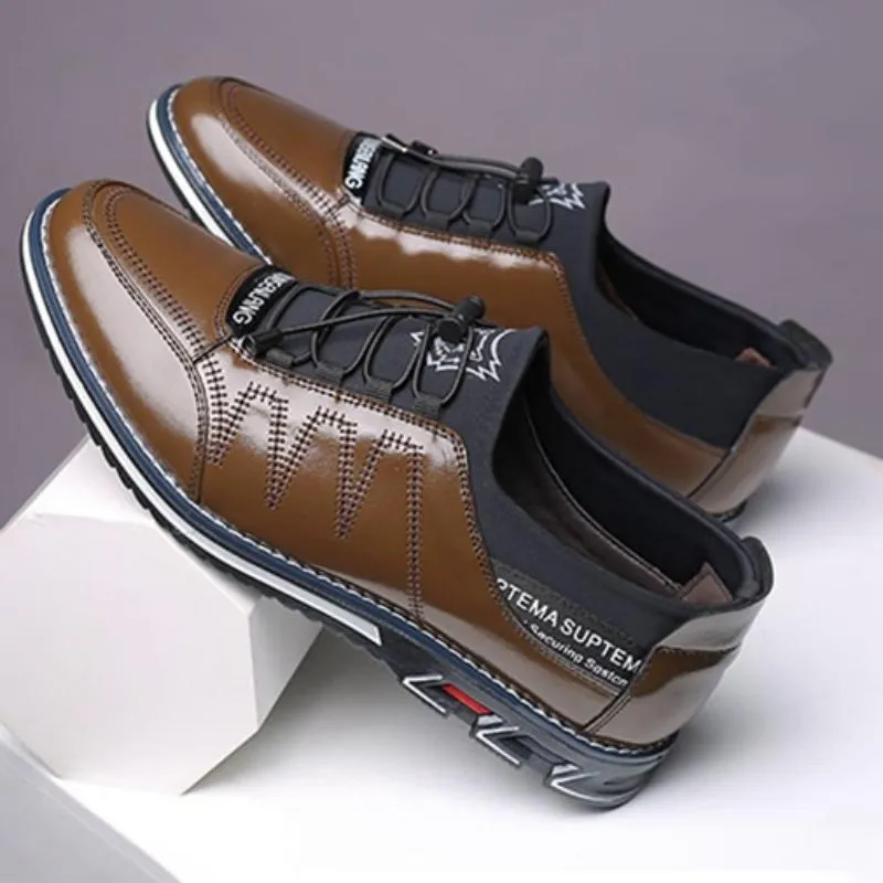 Men's Casual Genuine Leather Breathable Shoes | Plus Size