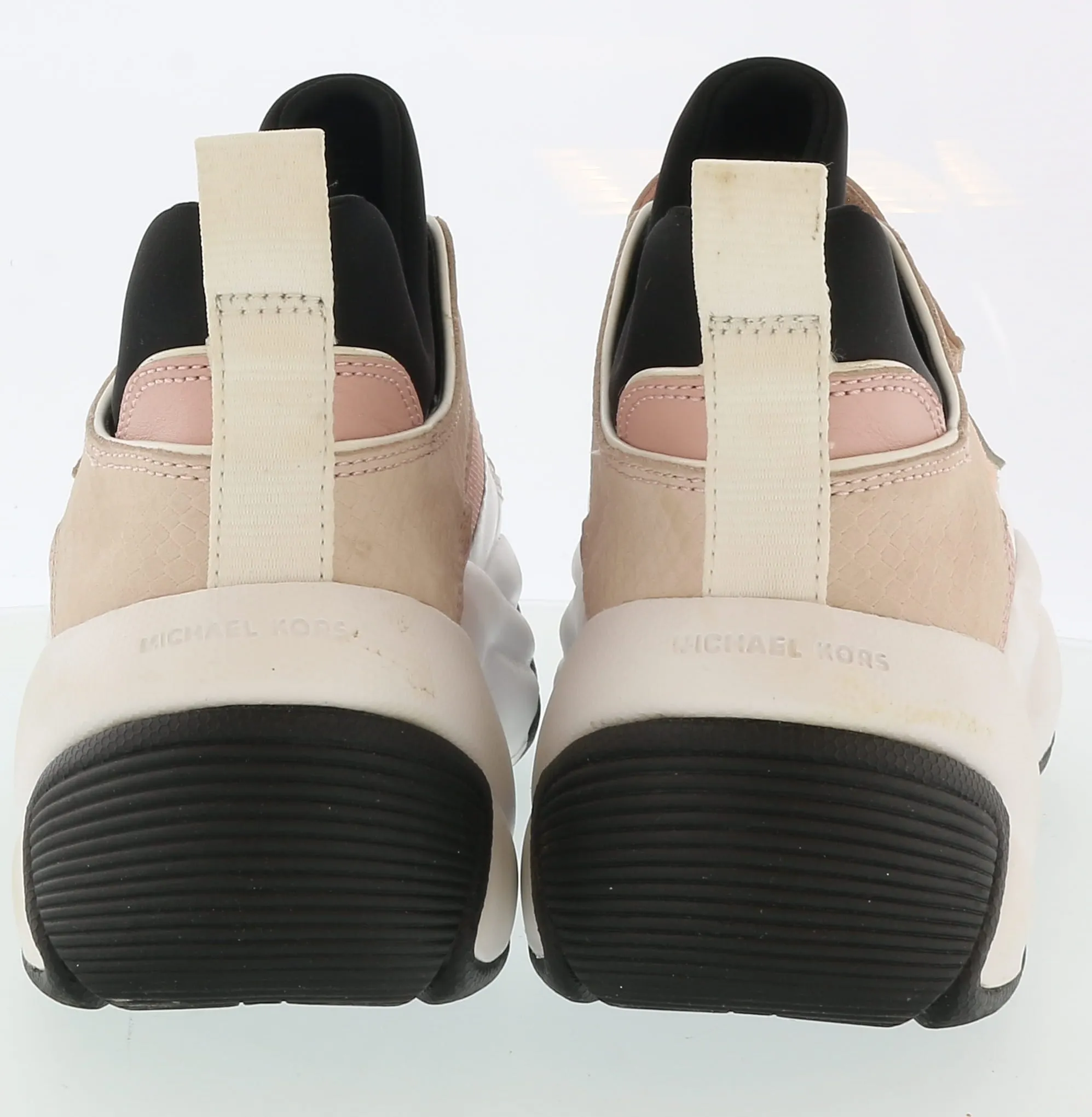 Michael Kors Light Pink Strap On Sneakers - 6.5