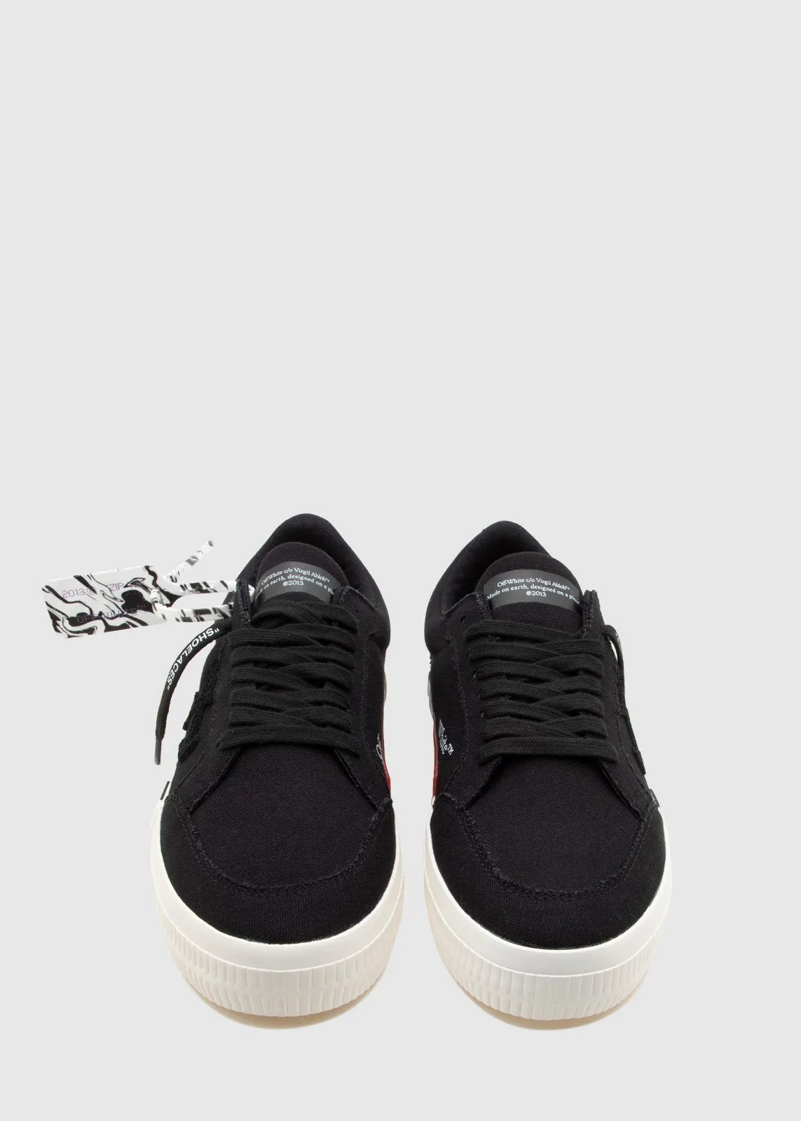 OFF-WHITE: LOW VULCANIZED SNEAKERS [BLACK]