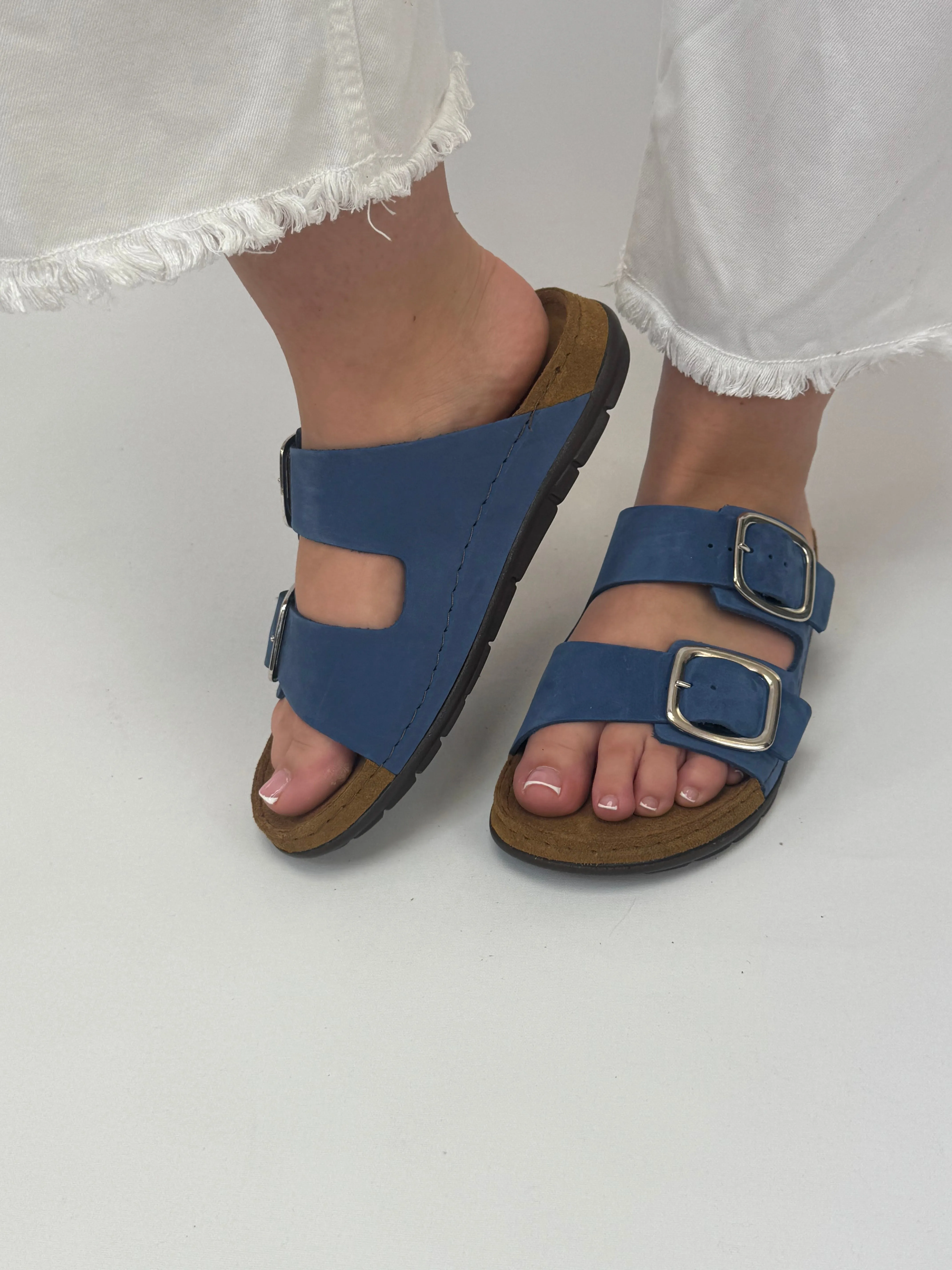 ROHDE Blue Two Strap Sandal