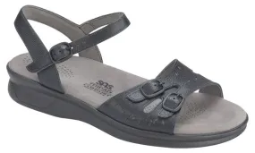 SAS Duo Quarter Strap Sandal - Black