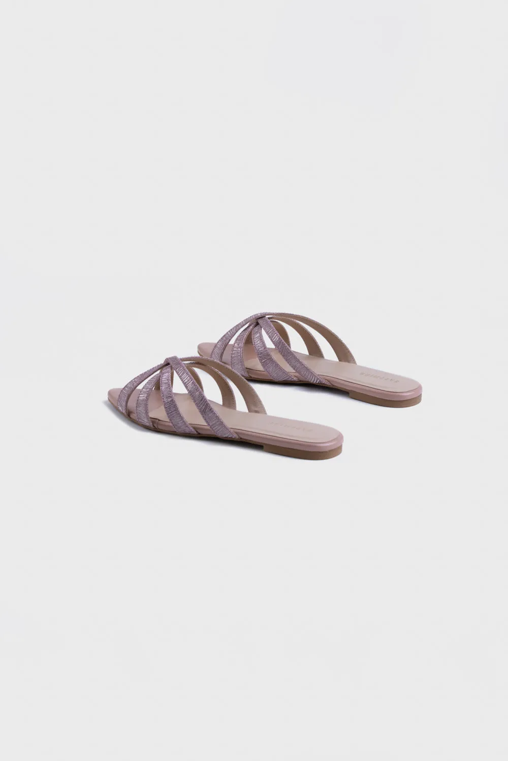 Shimmery Pink Flats
