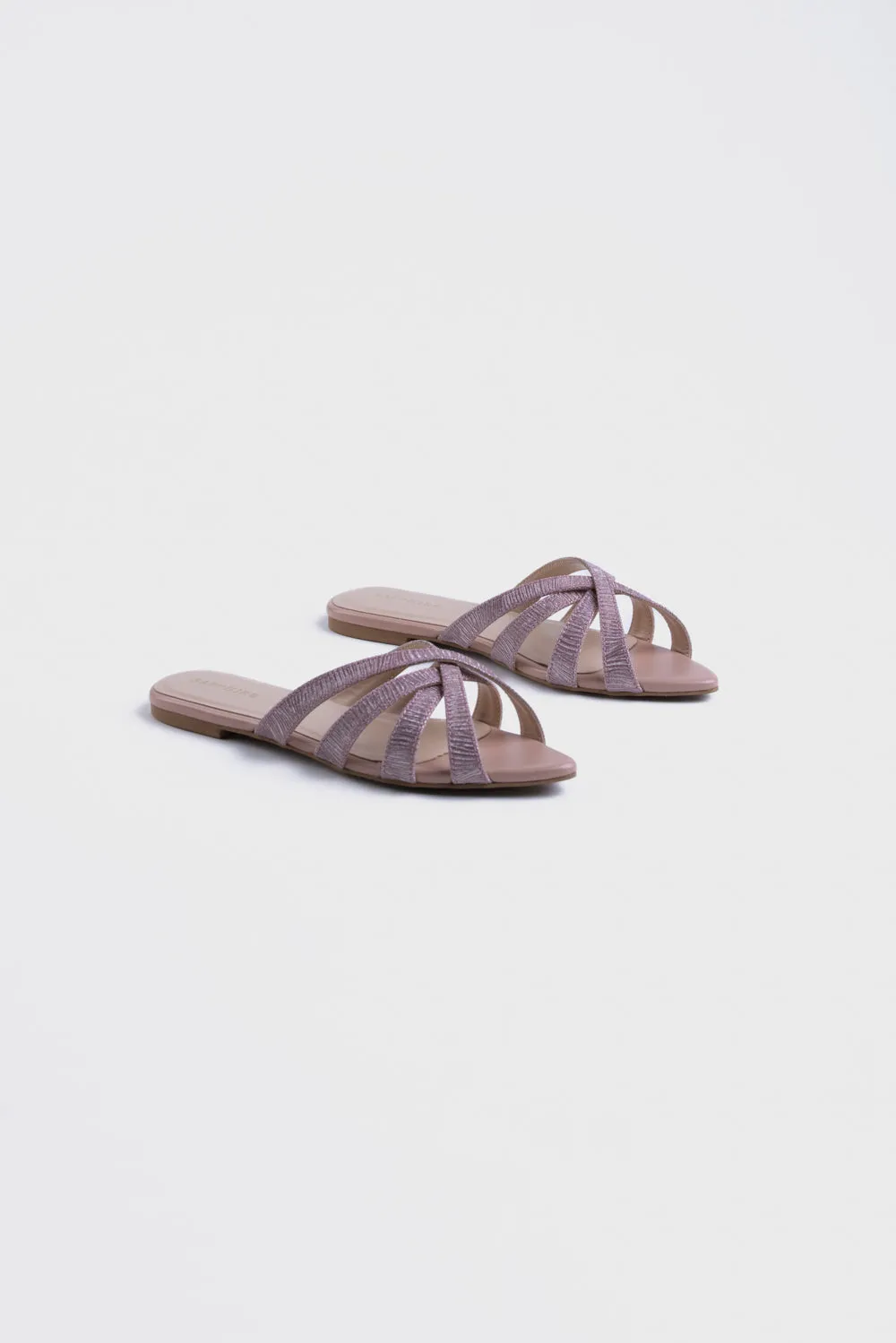 Shimmery Pink Flats