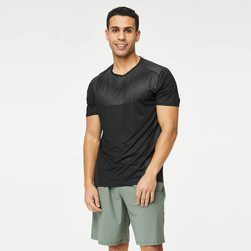 Stylish Cool-Feeling Ice-Silk Round-Neck Short-Sleeve